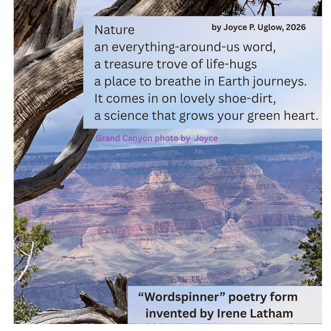 photo of Grand Canyon with poem by Joyce P. Uglow